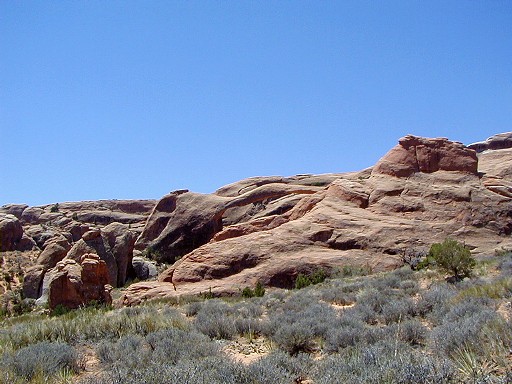 09 - The 'primitive trail' goes over steep slickrock