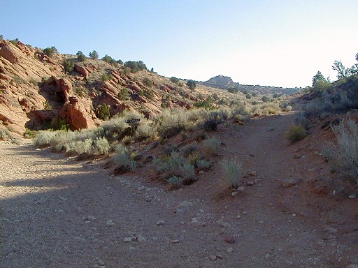 17 - To get to 'the Wave,' leave Wire Pass at this dirt road