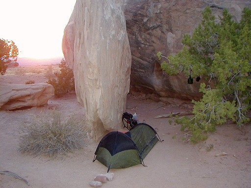 80 - My campsite at sunset