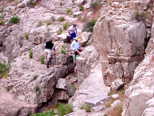 2c - Hiking down from South Canyon