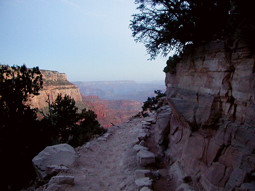 63 - Leaving the South Kaibab Trailhead at sunrise