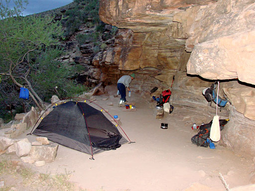 41 - Rain at our Hermit Creek campsite