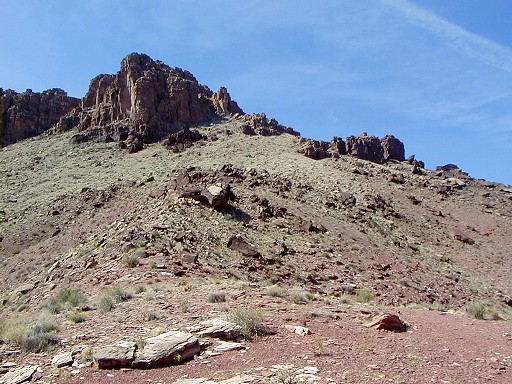14 - The north shoulder of the long traverse