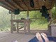 27 - Watching the rain from inside Siler Bald Shelter