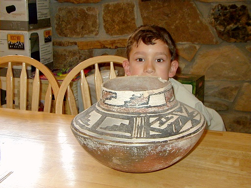 12 - Ancient Pueblan pot Leanne found on her ranch