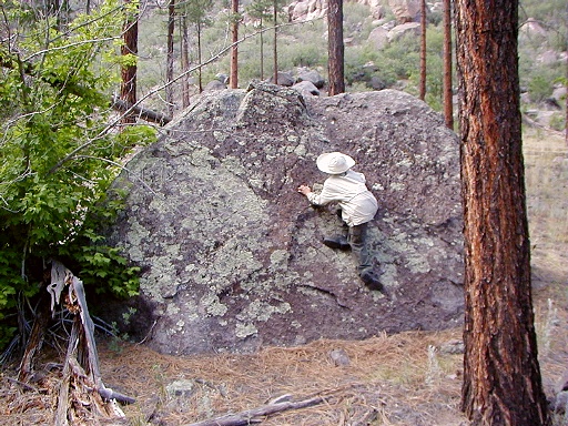 34 - Doing some boulder climbing