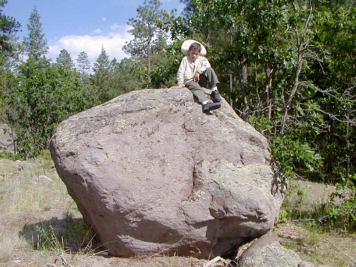 37 - At the top of another boulder