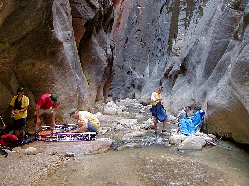 22 - This woman had to be rescued in Orderville Canyon