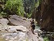 12 - Climbing over boulders